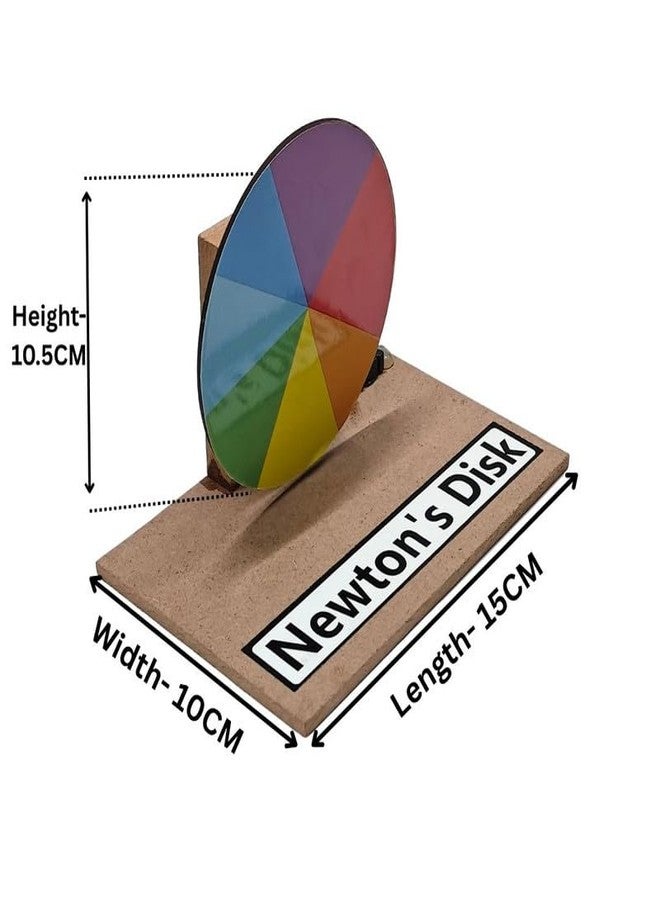 ESPtronics مجموعة أدوات مشروع علمي للأطفال من إي إس بترونيكس، نموذج عملي جاهز للاستخدام لقرص نيوتن ذي الألوان السبعة، لتجربة فيزيائية. - Image 2